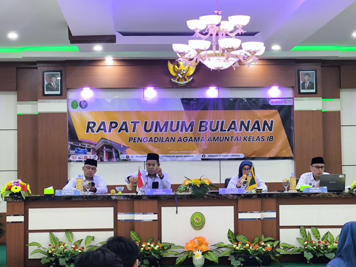 PA Amuntai Gelar Rapat Umum Bulanan dan RTM, Perkuat Evaluasi Kinerja serta Pengendalian Internal